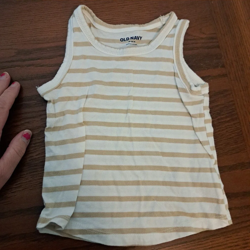 Old Navy and LPK Toddler Girl Tank Top Bundle 18-24M Ruffle Ribbed Dalmatian 5pc